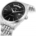 Orologio PHILIP WATCH uomo Roma automatico day-date acciaio / nero