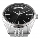 Orologio PHILIP WATCH uomo Roma automatico day-date acciaio / nero