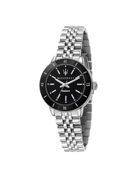 Orologio MASERATI donna Successo Solar acciaio / nero