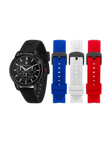 Orologio MASERATI uomo Successo gomma nero - Special Kit