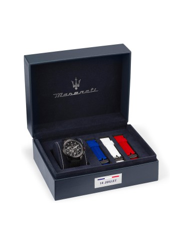 Orologio MASERATI uomo Successo gomma nero -...