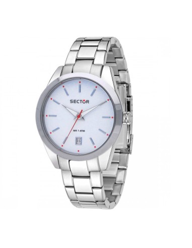 Orologio SECTOR uomo 245 datario acciaio / bianco