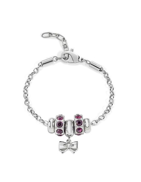 Bracciale MORELLATO donna Drops acciaio / fiocco rosso