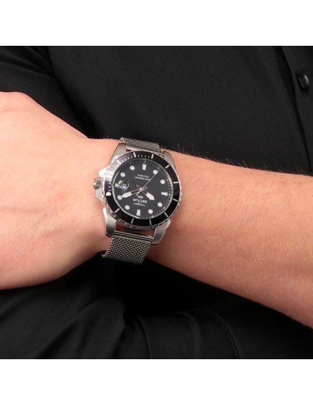Orologio SECTOR uomo 450 datario acciaio mesh / nero
