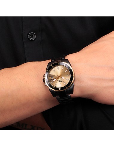 Orologio SECTOR uomo 450 data acciaio nero / gold