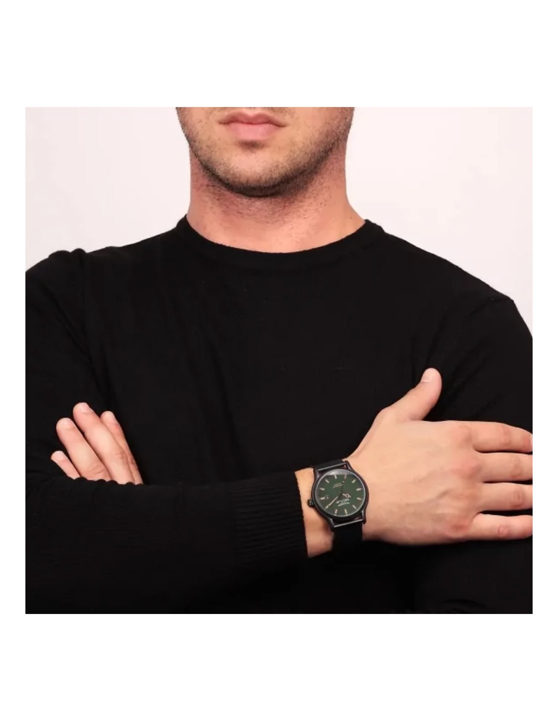 Orologio Uomo FORCE Solo Tempo - Cassa 42mm In Lega E Acciaio Con Rivestimento PVD Nero - Movimento Al Quarzo - 5
