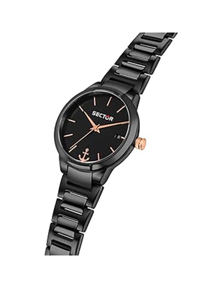 Orologio SECTOR donna 665 datario acciaio nero