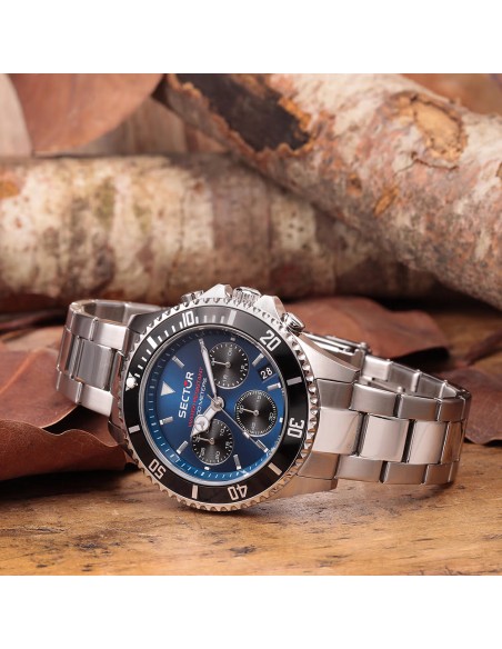 Orologio SECTOR uomo 230 cronografo acciaio / blu