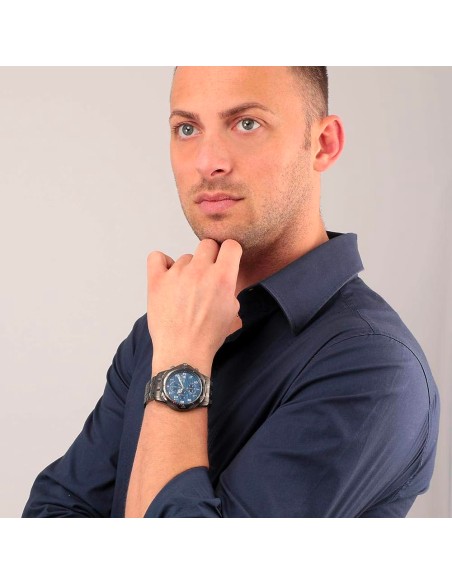 Orologio SECTOR uomo 950 cronografo acciaio nero / blu