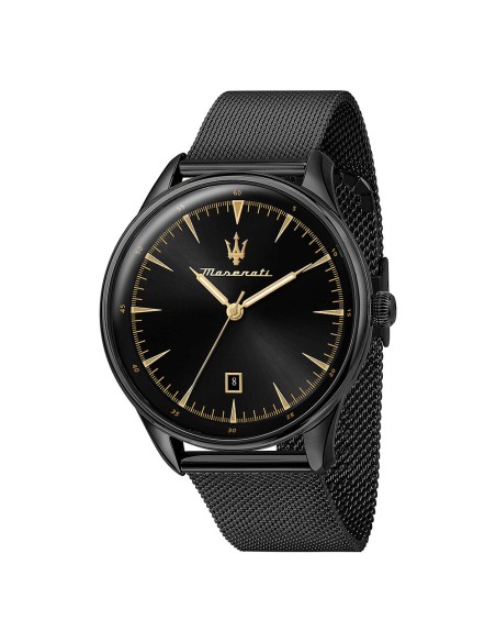 Orologio MASERATI uomo Tradizione datario acciaio nero mesh