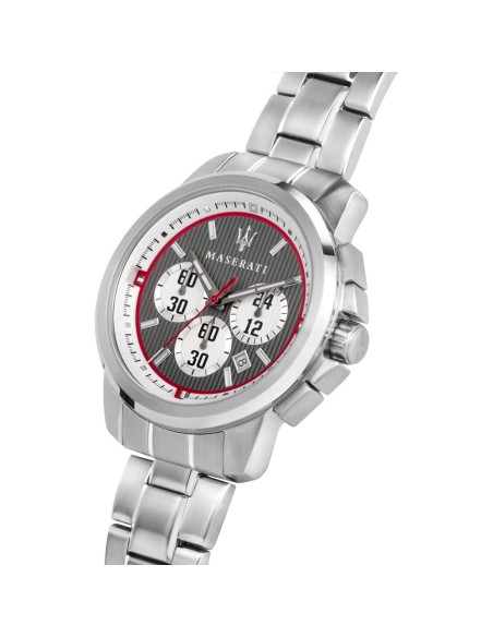 Orologio MASERATI uomo Royale cronografo acciaio / grigio
