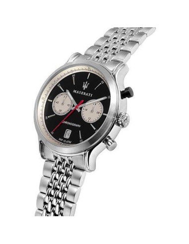 Orologio Maserati Legend crono acciaio nero -...