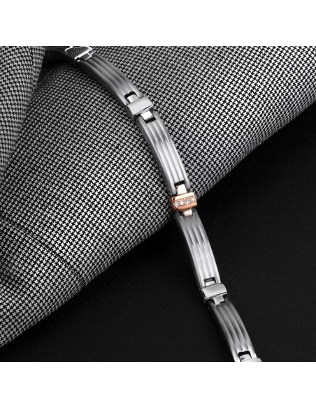 Bracciale MORELLATO uomo Motown acciaio / crystal