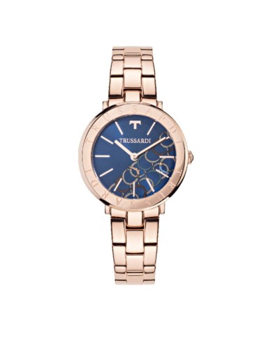 Orologio TRUSSARDI donna T-vision oro rosa / blu