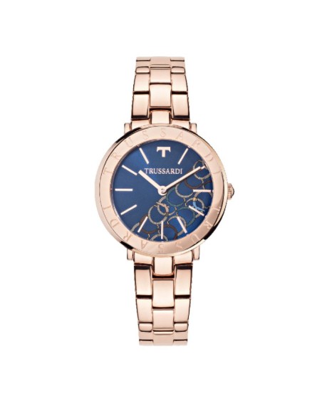 Orologio TRUSSARDI donna T-vision oro rosa / blu