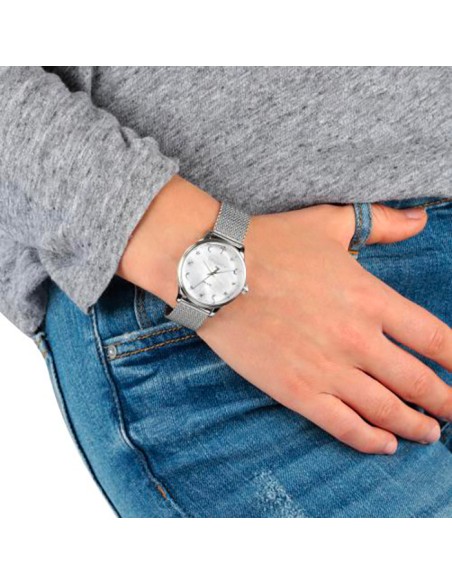 Orologio TRUSSARDI donna T-complicity acciaio / mesh silver