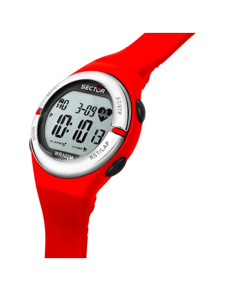Orologio SECTOR Ex-25 digitale gomma / rosso