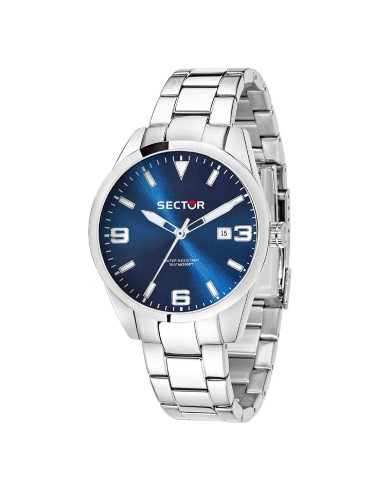 Orologio SECTOR uomo 245 datario acciaio / blu