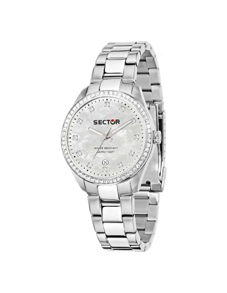 Orologio SECTOR donna 120 datario acciaio / madreperla