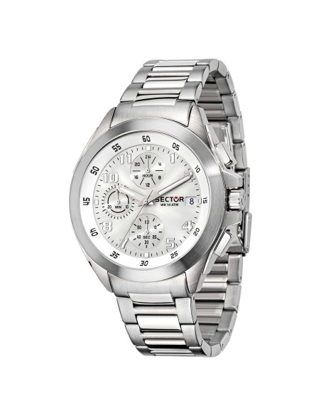 Orologio SECTOR uomo 720 chrono acciaio / bianco