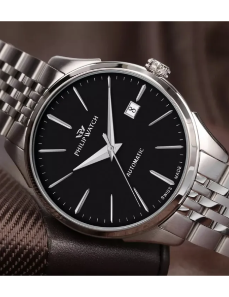 Philip Watch Roma – Orologio Uomo Automatico Acciaio/Nero (R8223217001)