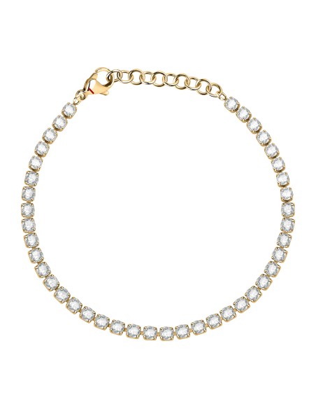 Bracciale SECTOR donna Tennis dorato cristalli bianchi