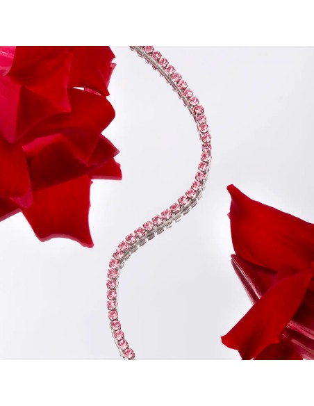 Bracciale SECTOR donna Tennis cristalli rosa