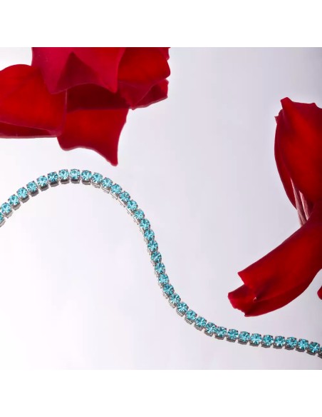 Bracciale SECTOR donna Tennis cristalli azzurri
