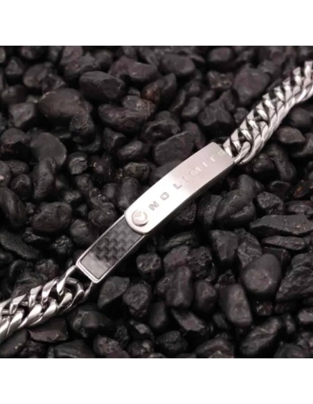 Bracciale SECTOR uomo No limits Carbon fiber acciaio