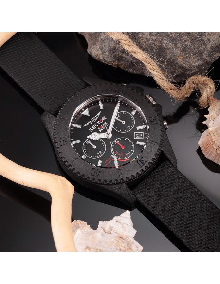 Orologio SECTOR uomo Save the Ocean cronografo / nero