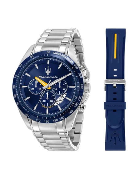 Orologio MASERATI uomo Modena Edition Ceramic crono acciaio / blu