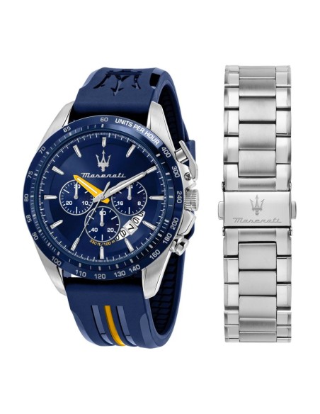 Orologio MASERATI uomo Modena Edition Ceramic crono acciaio / blu