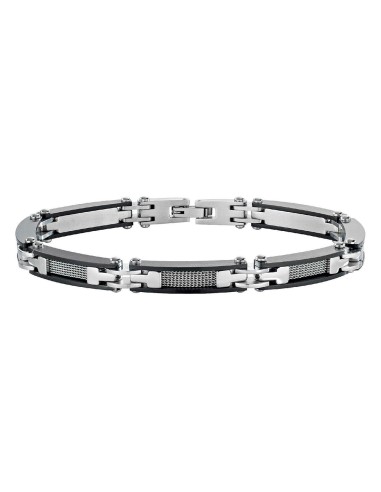 Bracciale SECTOR uomo Energy acciaio / nero