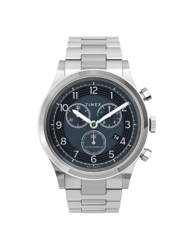 Orologio TIMEX uomo Waterbury cronografo acciaio / blu