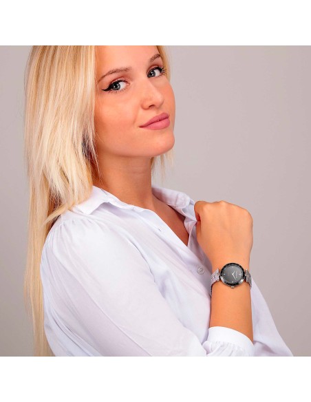 Orologio TRUSSARDI donna T-shiny acciaio / nero