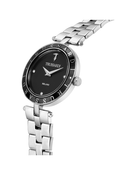 Orologio TRUSSARDI donna T-shiny acciaio / nero