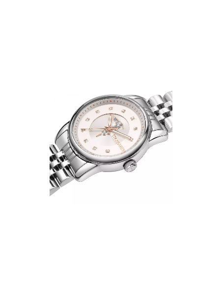 Orologio TRUSSARDI donna T-joy acciaio / bianco strass