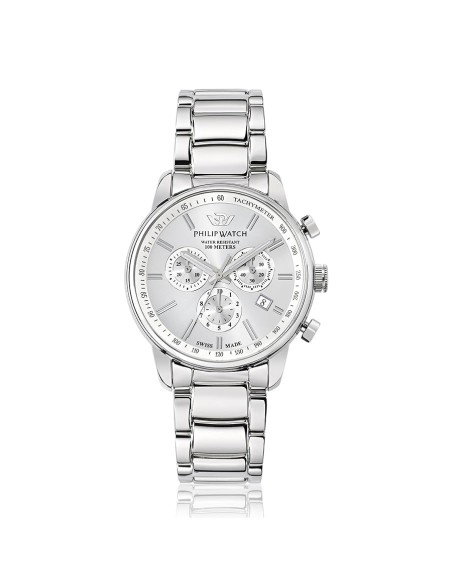 Orologio PHILIP WATCH uomo Kent cronografo acciaio / bianco