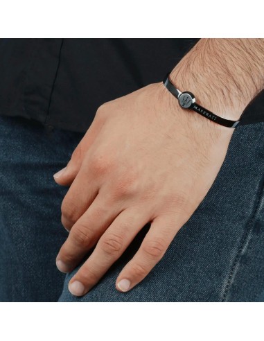 Bracciale MASERATI uomo bangle acciaio nero