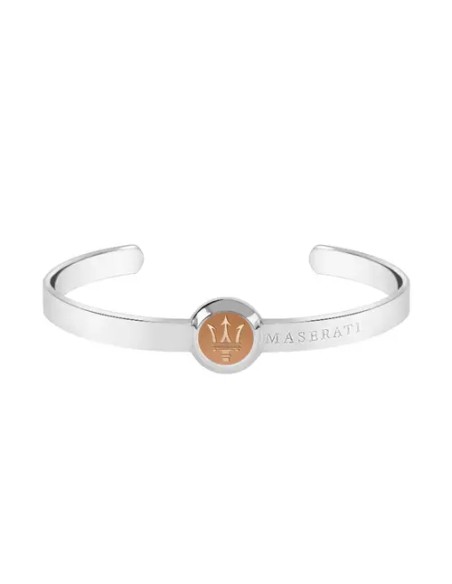 Bracciale MASERATI uomo bangle acciaio / oro rosa