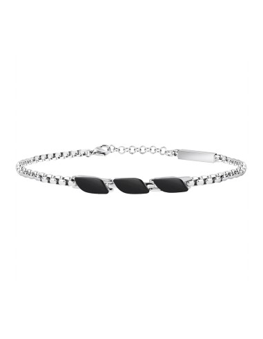 Bracciale MASERATI uomo Signature acciaio / nero