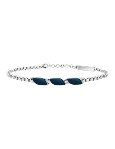 Bracciale MASERATI uomo Signature acciaio / blu