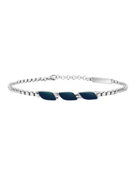 Bracciale MASERATI uomo Signature acciaio / blu