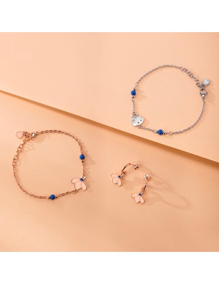 Bracciale MORELLATO donna Maia acciaio oro rosa / blu