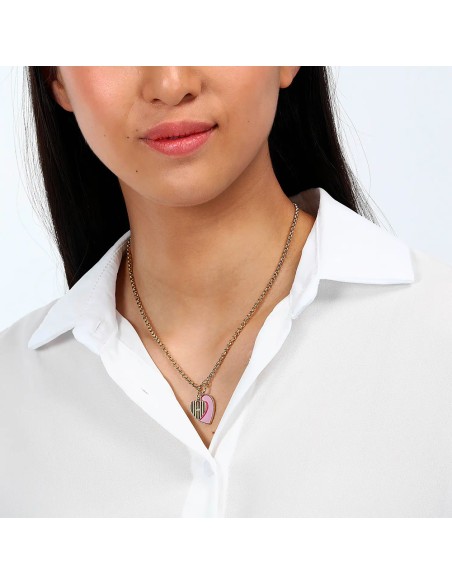 Collana MORELLATO donna Incanto acciaio dorato / rosa