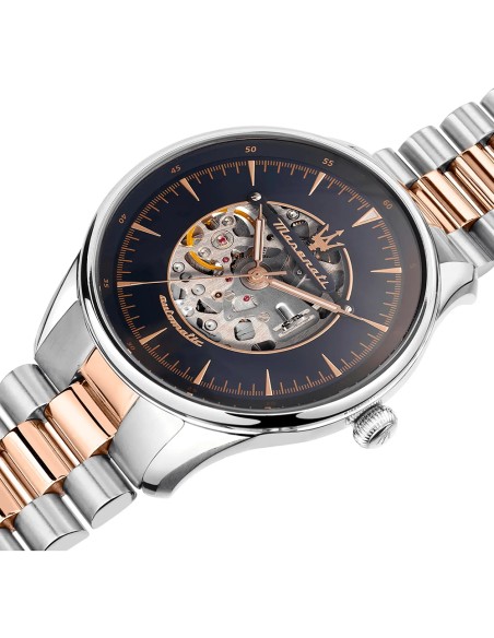 Orologio MASERATI uomo Tradizione automatico bicolore / blu