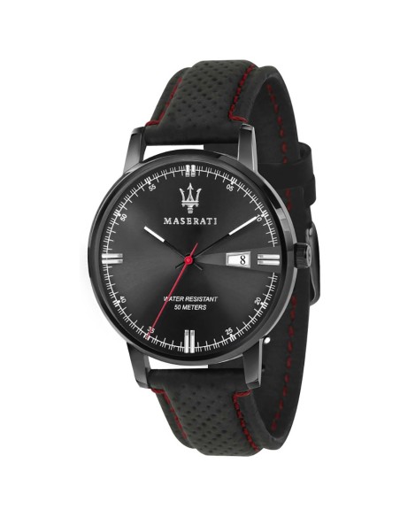Orologio MASERATI uomo Eleganza datario pelle nero