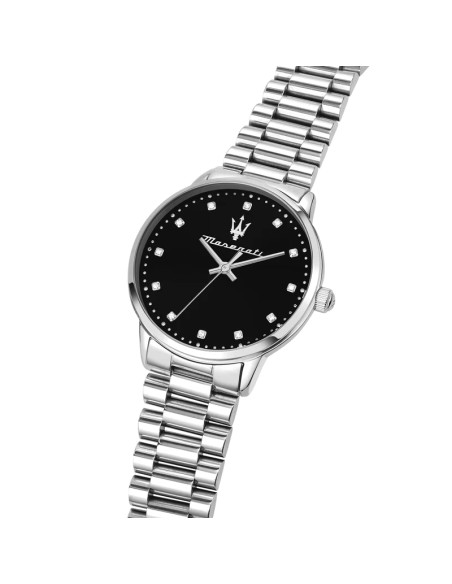 Orologio MASERATI donna Royale Diamond acciaio / nero