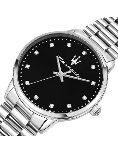 Orologio MASERATI donna Royale Diamond acciaio / nero