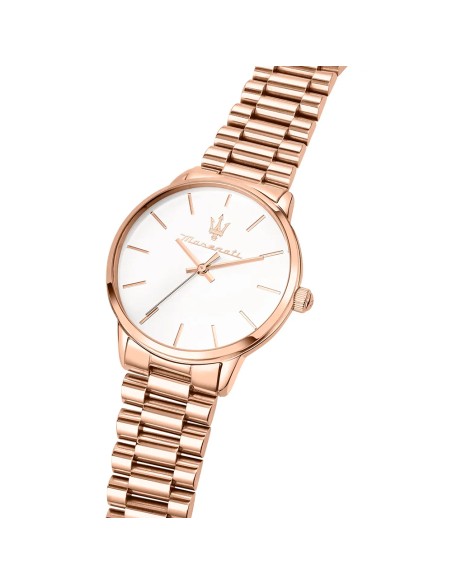 Orologio MASERATI donna Royale tempo oro rosa / bianco
